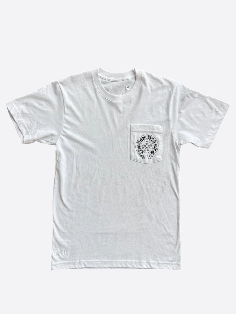 Chrome Hearts White & Black Miami Horseshoe Logo T-Shirt